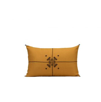 nomad-india-vayu-ochre-black-cushion-cover-35x55