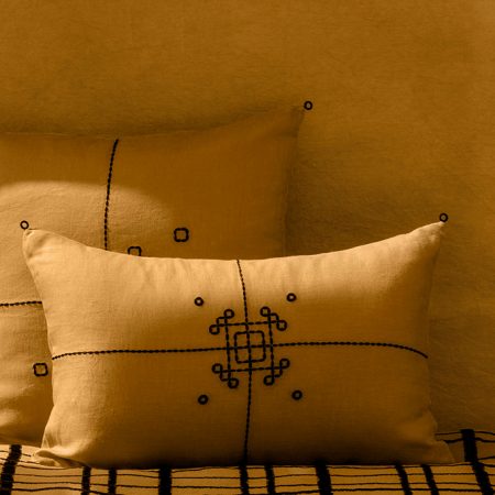 nomad-india-vayu-ochre-black-cushion-cover-main