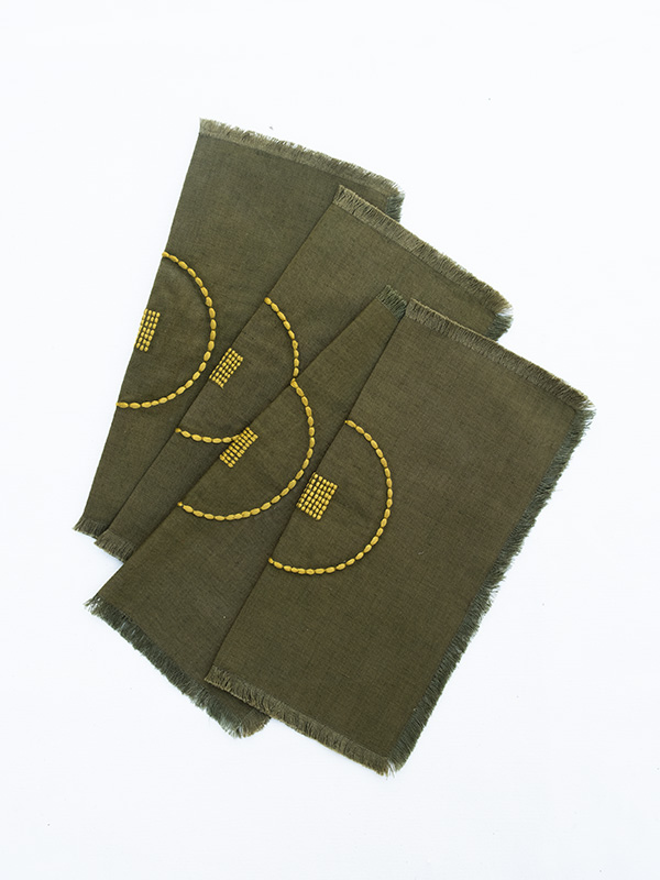 nomad-india-table-linen-cockail-napkins-shunya-khaki-olive-1
